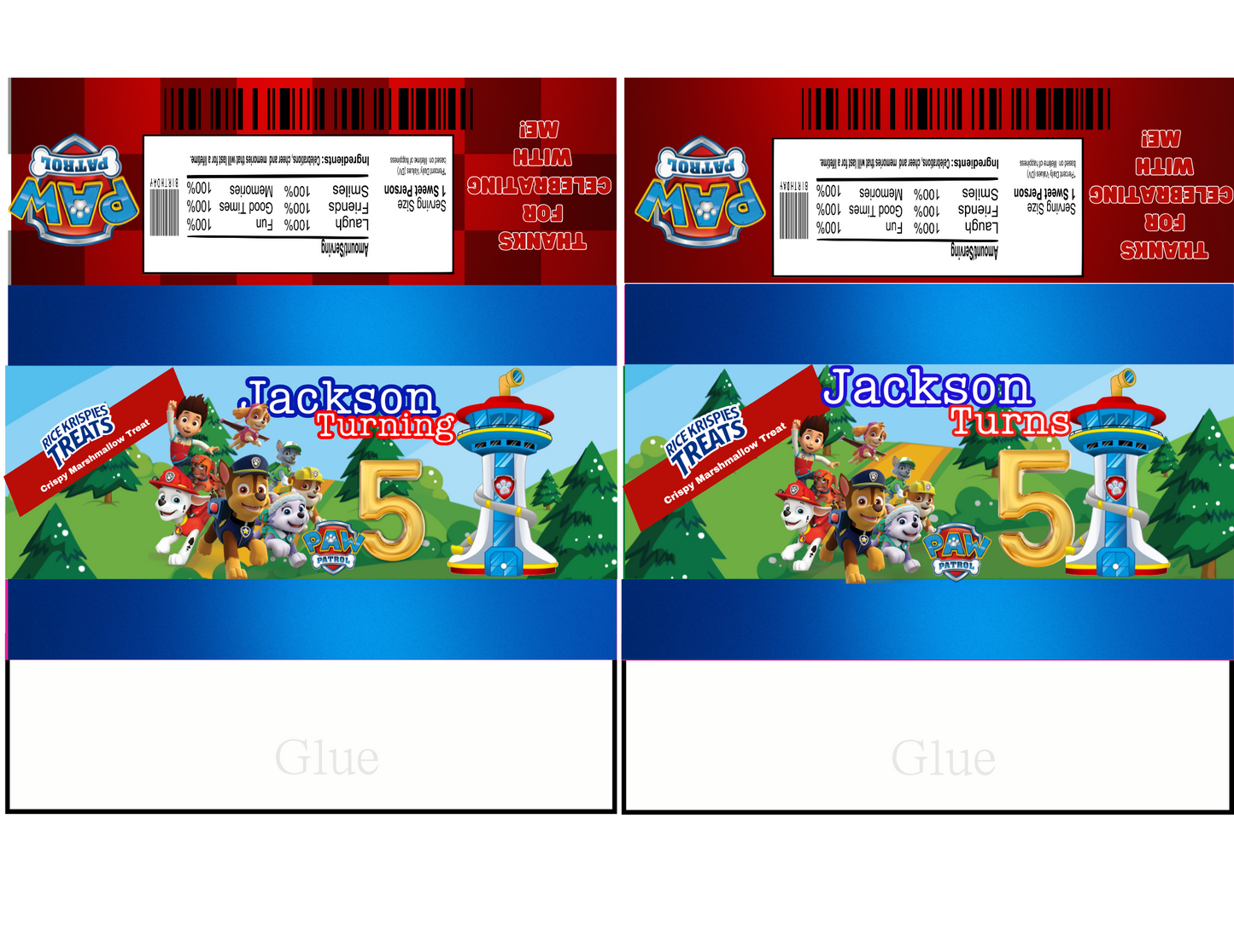 Paw Patrol Digital Party Favors Canva Editable Template