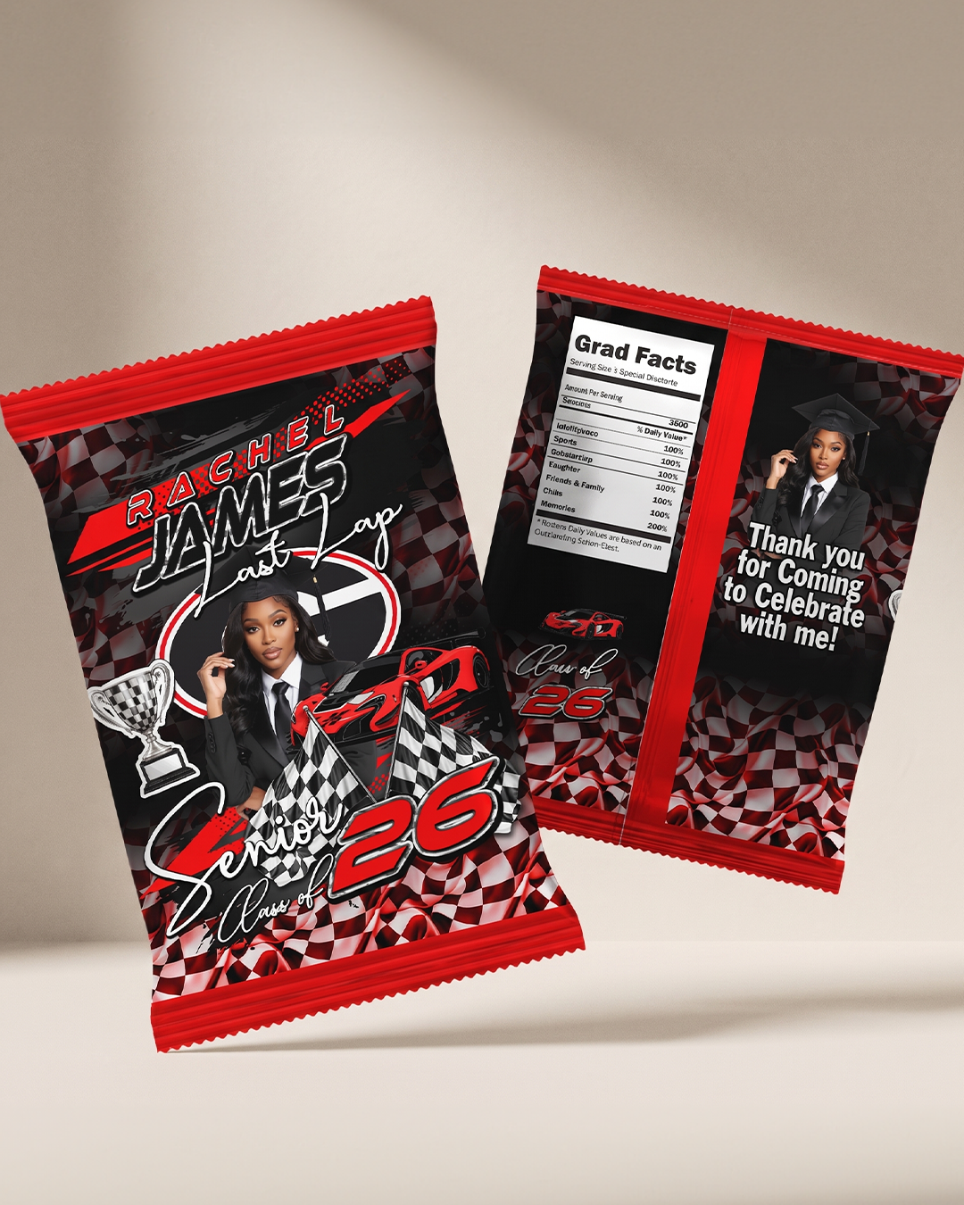 GRADUATION CHIP BAGS (Set of 12)