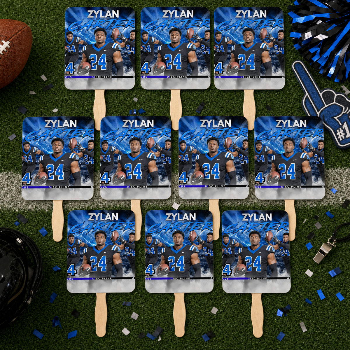 Custom Sport Fan Set — Set of 10