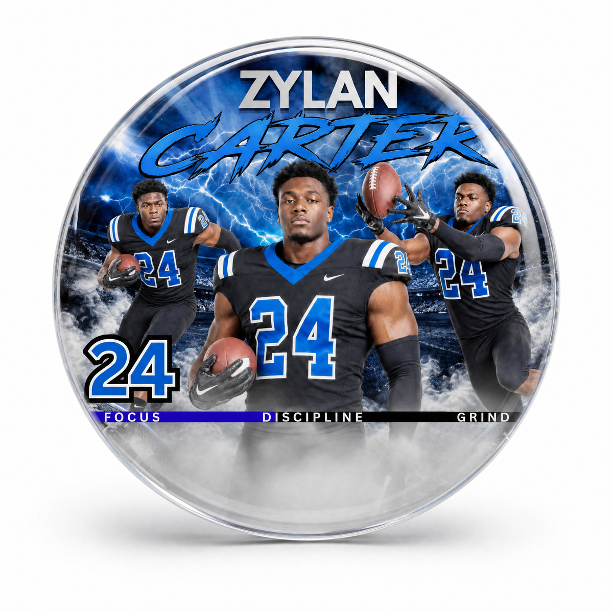 Custom Sports Buttons — Set of 10