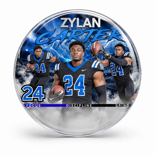 Custom Sports Buttons — Set of 10