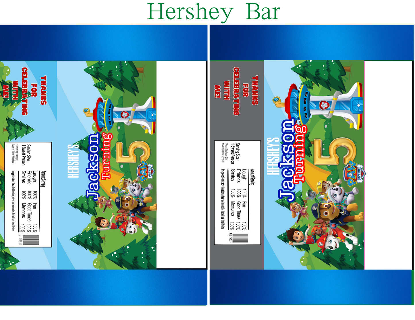 Paw Patrol Digital Party Favors Canva Editable Template