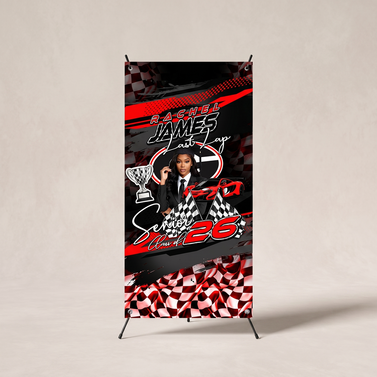 Graduation 2x6 Banner with Stand
