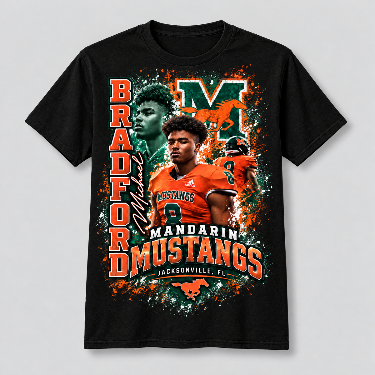 shirt black; custom design example