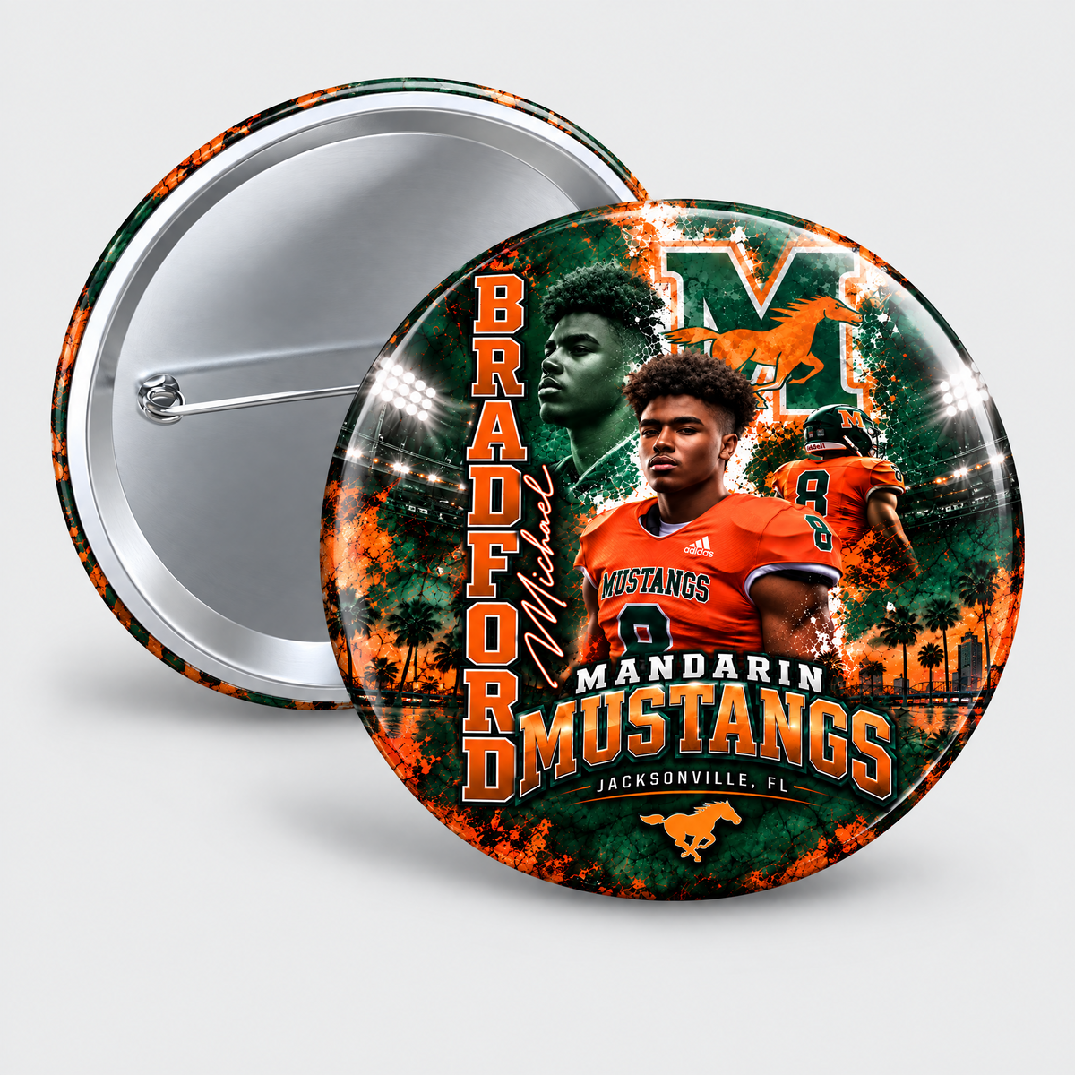 button; custom design example